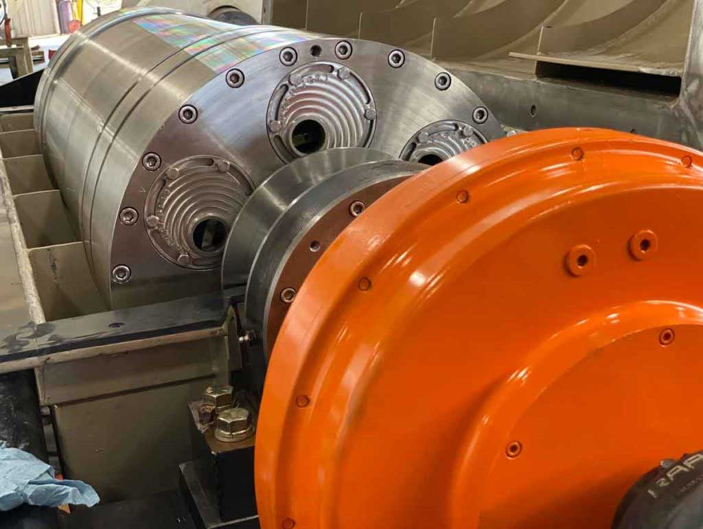 Centrifuge undergoing emergency repair work at a Centrifuge World service center