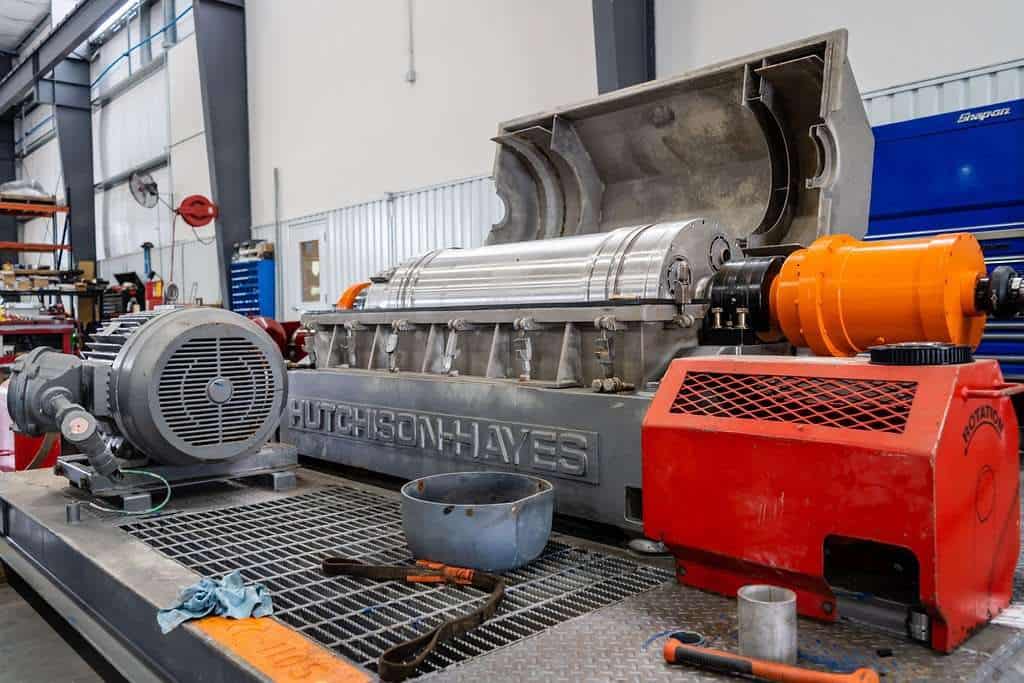Hutchison Hayes decanter centrifuge serviced by Centrifuge World