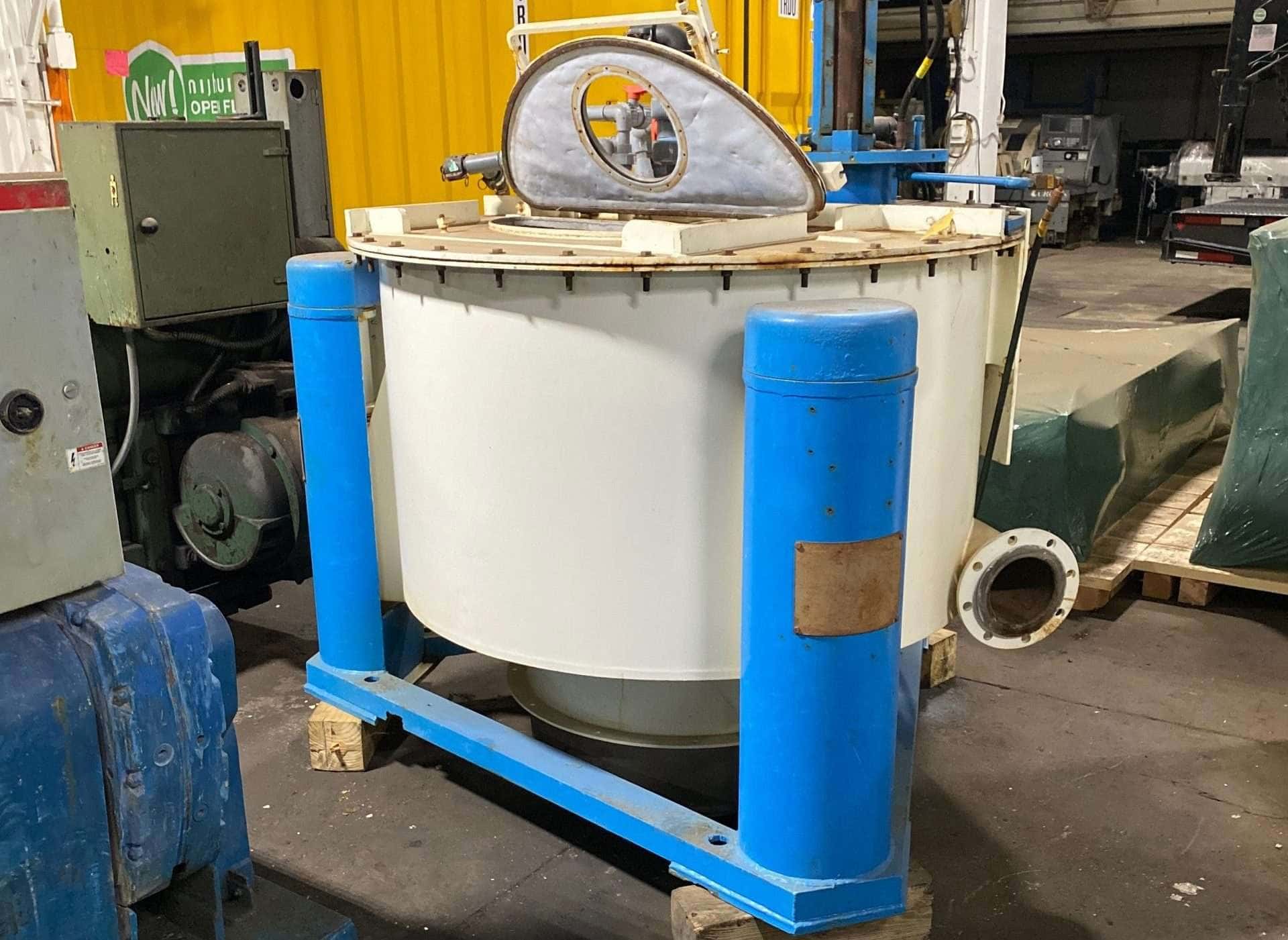 Ketema Tolhurst basket centrifuge undergoing repair at a Centrifuge World service center