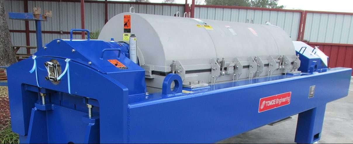 Tomoe industrial centrifuge serviced by Centrifuge World