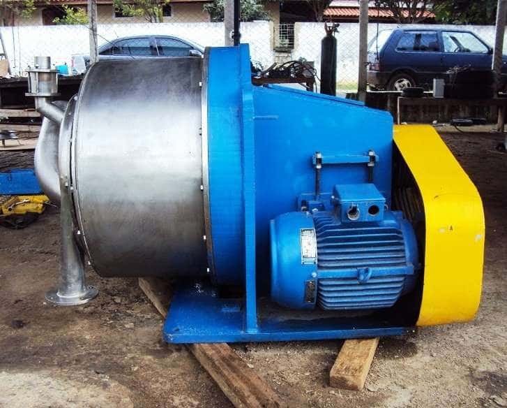 Siebtechnik centrifuge component during repair at Centrifuge World